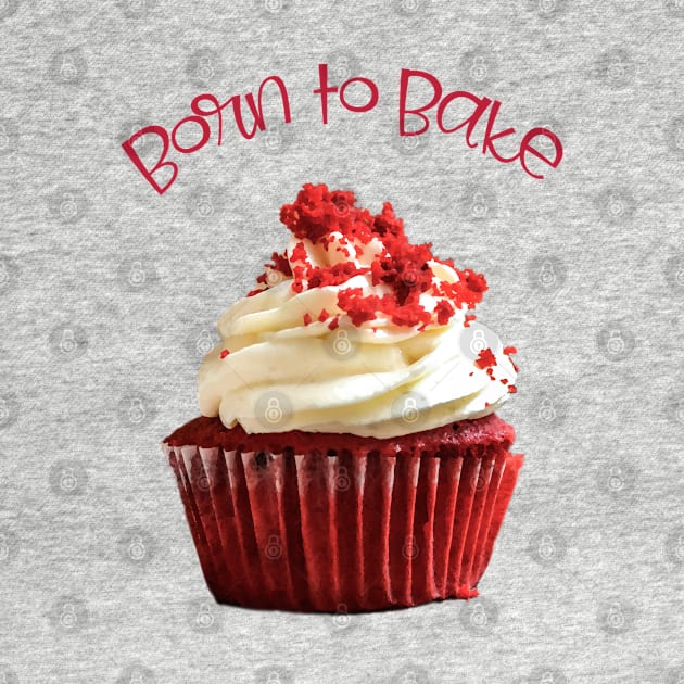 Born to Bake Red Velvet Cupcake by ArtMorfic